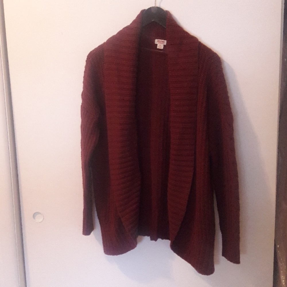 Rusty Red Sweater Cardigan